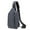 Gray, variant on Tinyat Crossbody Bag for Men Black Sling Bag Anti Theft Waterproof Shoulder Backpack for Outdoor Hiking