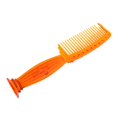 thumbnail image 4 of 22cm Plastic Coarse Teeth Scalp Massage Rake Comb for Long Thick Curly Hair Orange, 4 of 6