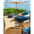 thumbnail image 5 of nqOlkjepod Summer Turtle Outdoor Tablecloth with Umbrella Hole & Zipper, Ocean Coral Underwater Sea Fish Animal Rectangle Table Cover 60x120 Inch, Dining Waterproof Table Cloth Protector for Patio, 5 of 7
