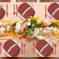 thumbnail image 3 of ACDANC 2026 New Superbowl Paper Plates,25Pcs Football Themed Disposable Plates,Superbowl Party Supplies Tableware Set for Game Day Fan Celebration,7Inches, 3 of 7