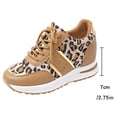 thumbnail image 4 of XIMIN Ladies' New Flat Bottomed Leopard Print Lace Up Casual Sports Light Shoes for Foreign Trade Sports Running Shoes Womens Sneaker Boots Wide Footwear, 4 of 8