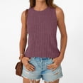 thumbnail image 4 of BUIGTTKLOP Ribbed Tank Tops for Women Sleeveless Knit Tops Crewneck Stretchy Going out Tops Fitted Summer Tanks, 4 of 6