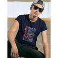 thumbnail image 2 of Eclipse Planet Techno Style T-Shirt Men -Image by Shutterstock, Male XX-Large, 2 of 4