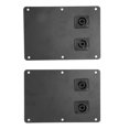 thumbnail image 2 of Placa de conector para gabinete de altavoz, 2 uds., doble cañón, tablero de cableado de Audio de escenario de 6 a 18 pulgadas, 2 of 5