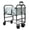 Light gray, variant on Green Adjustable Pet Bathing Cart, Portable Foldable Dog & Cat Wash Station with PVC Tub, 33"–41.5" Height, Up to 33 LBS