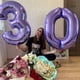 thumbnail image 2 of Globos de cumpleaños para niño y niña, globo con número morado de 32 pulgadas, decoración para fiesta de cumpleaños, aniversario de 9/1/3 años, 2 of 7