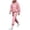 Pink, variant on Maqroz Mens Two Piece Sweatsuits Graphic Pullover Hoodie Sweatshirts Drawstring Jogger Sweatpants Casual Athletic Activewear Matching Tracksuit Sets