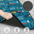 thumbnail image 3 of Kdxio Construction Trucks Print Car Floor Mats Universal SUV Front Rear Floor Foot Mats 4-Piece Full Set with Non-Slip Rubber Backing Car Accessories for Most Cars, 3 of 7