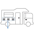 thumbnail image 5 of 2X 12V MuteFridge Vent with Fan for RV Trailer Caravan Side Air Strong Wind Exhaust Car Styling Camper, 5 of 5