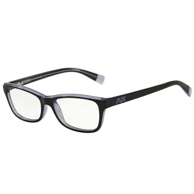 Eyeglasses Armani Exchange AX 3019 8145 Black Violet Trans
