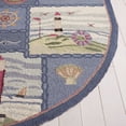 thumbnail image 4 of Safavieh Chelsea Dawson Geometric Wool Area Rug, Blue, 4'6" x 6'6" Oval, 4 of 12