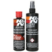 Angle View: K&N Air Filter Cleaning Kit: Aerosol Filter Cleaner and Oil Kit; Restores Engine Air Filter Performance; Service Kit-99-5050