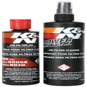 K&N Air Filter Cleaning Kit 99-5050, Aerosol Filter Cleaner and Oil Kit; Restores Engine Air Filter Performance; Service Kit