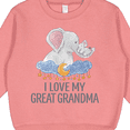 thumbnail image 3 of Inktastic I Love My Great Grandma Cute Elephants in Night Sky Toddler Sweatshirt, 3 of 4