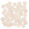 thumbnail image 4 of 50pcs Wooden DIY Wafer Small Round Disc Diy Wooden Small Wafer, 4 of 5