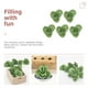 thumbnail image 4 of KAKOWELY piezas de mini accesorios de granja, modelo de vegetales en miniatura, simulación de pequeñas verduras verdes, 4 of 4
