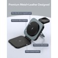 thumbnail image 4 of 3 in 1 Foldable Magnetic Wireless Charger for iPhone 15 14 13 12 Series, Apple Watch and AirPods, Black, 4 of 6
