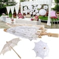 thumbnail image 5 of Sombrilla blanca de encaje para boda, sombrillas para el sol, decoración para tomar fotos nupciales, fiesta NikouMX Muebles, 5 of 5
