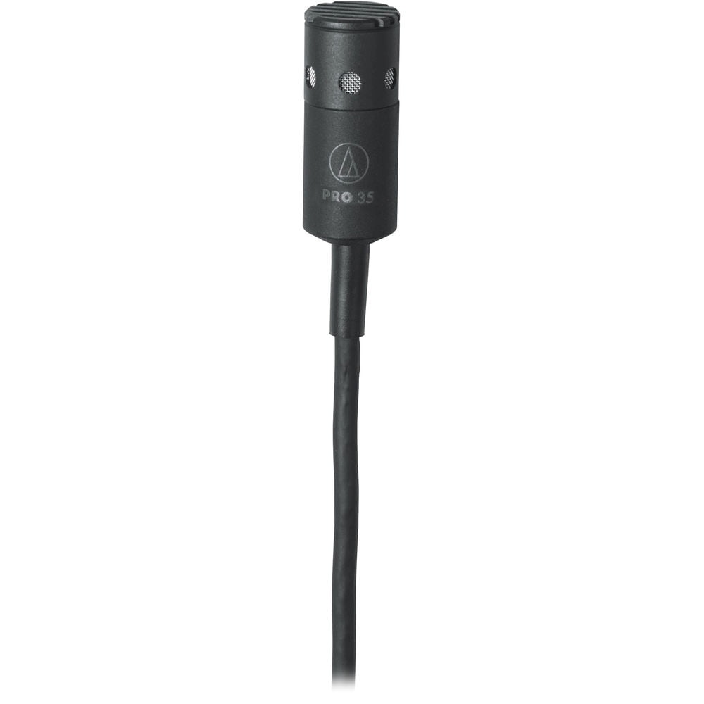 Audio-Technica Pro 35 Cardioid Condenser Instrument Microphone + Microfiber Cleaning Cloth + Goby Labs Microphone cleaner