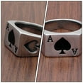 thumbnail image 4 of MasteelfCA 1pc Fashion Titanium Steel Ring Exquisite Finger Jewelry for Man (Steel Color), 4 of 7