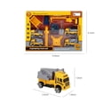 thumbnail image 3 of CHUANK   9 Pieces  Children  Construction Engineering Site Vehicles Toy Set  12.48 x 8.97 x 1.56 Inches, 3 of 9