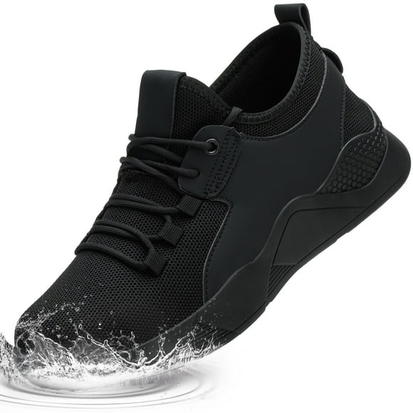 Ulogu Chaussures Antidérapantes Imperméables pour Femmes, Mocassins de Travail à Enfiler pour Services Alimentaires, Restaurant, Cuisine, Chaussures de Chef Légères et Confortables, Espadrilles de Marche Noires