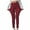 Red, variant on Women Solid Warm and Thick Outer Pocket High Waist Winter Pants for Women for Cold Weather Comfort White M