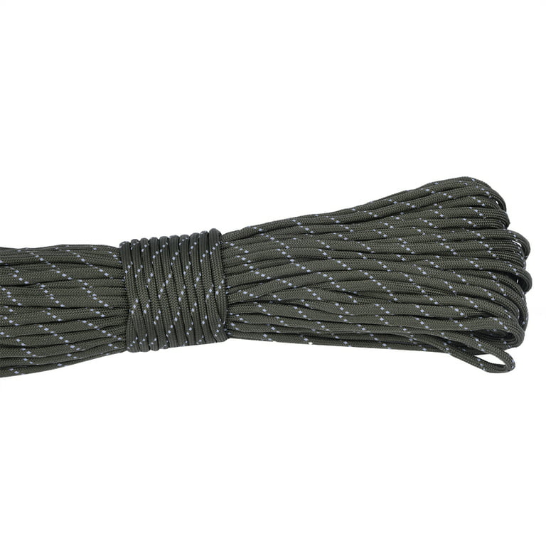 Mgaxyff Paracord Tent Rope Tarp Rope High Visibility Reflective Material  Countermeasures Fittings Camping Equipment Outdoor 31m 
