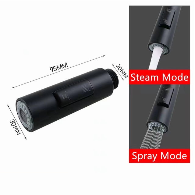 Replacement 2 Modes Sink Basin Kitchen Pull Out Faucet Aerator Sprayer Plating Nozzle Show Head Water Saving Tap Filter