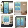 thumbnail image 7 of Turquoise Blue Teal Window Privacy Film, Chic Stained Glass Texture Aesthetic Static Cling UV Sun Blocking Heat Control Window Tint, Non-Adhesive One Way Windows Privacy Cover 23.6''x59'', 7 of 7