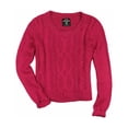 thumbnail image 2 of Suéter de punto de cable Ecko Unltd. para mujer rosa pequeño Pull-over, 2 of 2