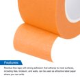 thumbnail image 4 of Uxcell 3Pcs 1 inch Wide 14 Yards Orange Masking Tape Painters Tape Rolls for Home Office, 4 of 7
