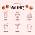 thumbnail image 3 of Matteo's Sugar Free Fruit Syrup, Peach, 750mL, 0 Calories, 0 Sugar, (Single Bottle), 3 of 5