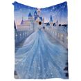 thumbnail image 1 of Manta de franela con estampado romántico de princesa y castillo, 100 x 140 cm, 1 of 4
