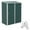 Green, variant on Outsunny 5'x3' Outdoor Storage Shed w/ Single Door, Brown