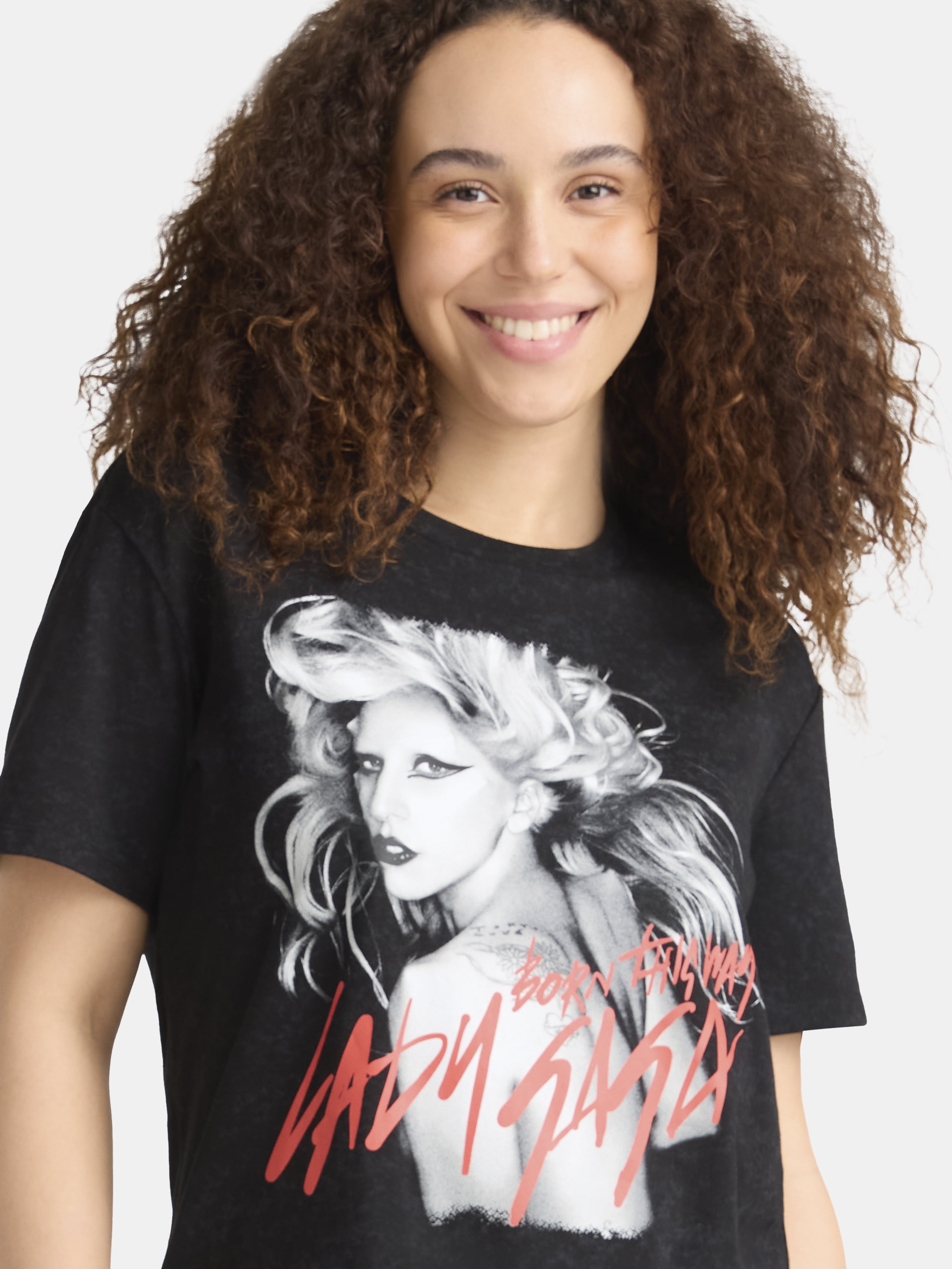 Lady Gaga Born This Way Band Graphic Tee, Women's, Sizes XXS-XXL