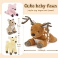thumbnail image 5 of MaoGoLan 4Pcs Sika Deer Stuffed Animal 19'' Large Stuffed Sika Deer With 3 Deer Babies Plush Toy, 5 of 12