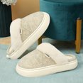thumbnail image 6 of Fesfesfes Women Winter Indoor Slippers Ladies Cotton Memory Foam Slippers Women's Slippers House Bedroom Slippers For Plush Comfy Lined Slide Shoes 6.5-7(38-39), 6 of 8