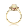 thumbnail image 3 of Gin & Grace 10KT RG Natural Ethiopion Opal ,Ruby and diamond accent Ring, 3 of 6
