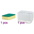 thumbnail image 1 of 2PCSSponge Holder Soap Press Pump Box Home Kitchen Cleaning Sponge 5 Dishwashing Sponge Soap Dispenser Case Container, 1 of 9