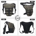 thumbnail image 3 of Mistaha Adjustable Waterproof Motorcycle Waist Bag with Large Capacity for Outdoor Riding, Green, Breathable, Reflective Design - 60cm-150cm Size Range, 3 of 6