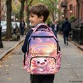 thumbnail image 6 of CHAQLIN Axolotl Rainbow Candy 17 Inch Kids Backpacks with Lightweight Multi Pocket, Breathable Padded Book Bag for Daily Use and Outdoor, 6 of 9