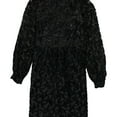 thumbnail image 2 of Michael Kors Womens Velvet Burnout A-line Dress, Black, X-Small, 2 of 2