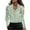 #A08_Light Green, variant on Stain Blouses for Women Dressy Casual Tops Drop Neck Long Sleeve Shirts Drape Ruched Front Tunic Top Fashion Trendy Loungewear Soft Warm Clothes Fall Outfits for Women