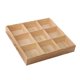 thumbnail image 2 of Organizador de Cajones para Cocina perfecl Bandeja de almacenamiento de madera 9 rejillas 10x10x4.7CM, 2 of 8