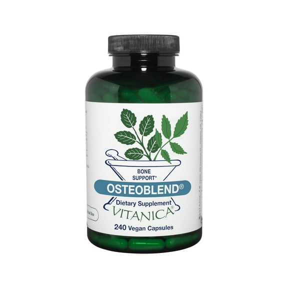 Vitanica OsteoBlend, Bone Support, Vegan, 240 Capsules
