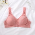 thumbnail image 3 of Aayomet Womens Wireless Bra Women’s Constant Convertible Strap Lightly Lined Demi Bra,Pink 44, 3 of 5