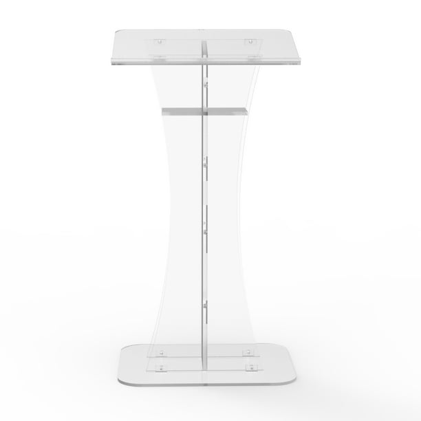 45in acrylique plexiglas conférence pupitre acrylique clair église lutrin  acrylique stand up floor podium pupitre