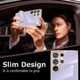 thumbnail image 4 of Compatible with Samsung Galaxy S23 Ultra 5G 2023 Smartphone Case [Ultra Thin Slim] [Flexible Soft TPU] Silicone Shockproof Protective Waterproof Phone Case Cover-Purple, 4 of 14