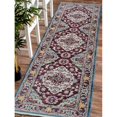 thumbnail image 1 of 2 ft. 6 in. x 9 ft. 10 in. Machine Woven Crossweave Polyester Oriental Runner Rug, Red, 1 of 1